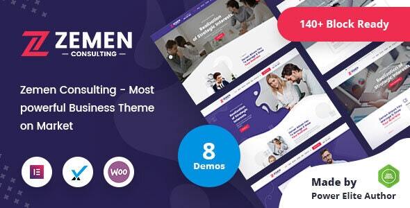 Zemen - Multi-Purpose Consulting Business WordPress Theme  RTL