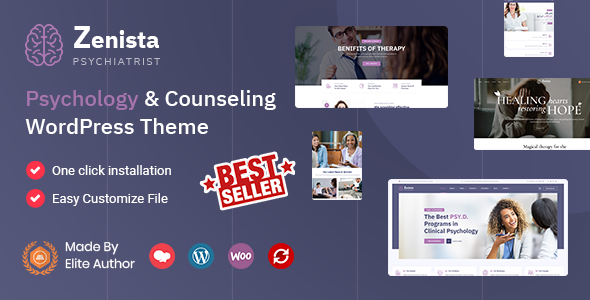 Zenista 3.9 - Psychology & Counseling WordPress Theme with Appointments Booking