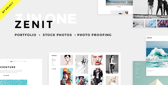 Zenit 2.0 - Clean Photography WordPress Theme