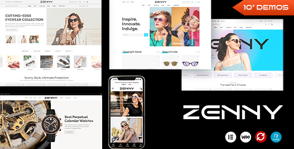 Zenny 1.7.7 - Jewelry Watches & Glasses Elementor WooCommerce WordPress Theme