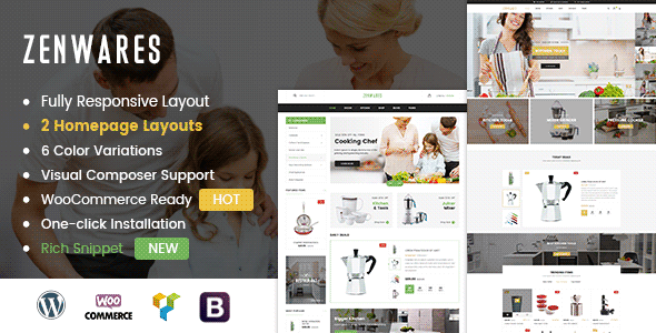 Zenwares 1.2.15 - Kitchen Interior & Appliances WooCommerce WordPress Theme