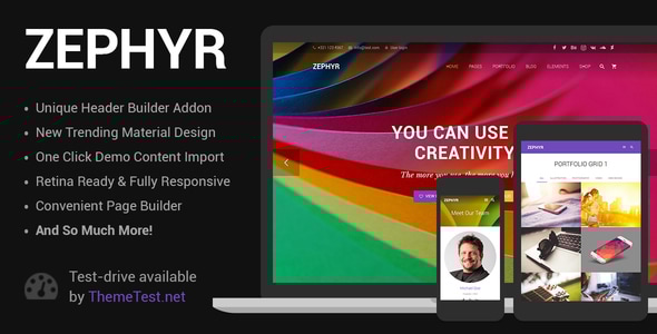 Zephyr 8.42 Material Design Theme
