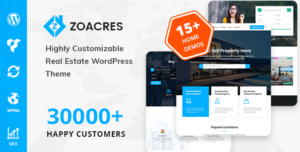 Zoacres 2.0 - Real Estate WordPress Theme
