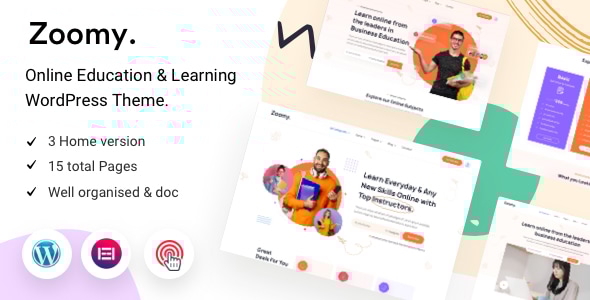 Zoomy 1.2.0 - Lightweight LMS & Education WordPress Theme