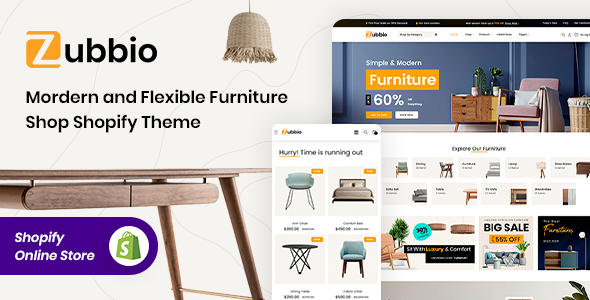 Zubbio 3.4 - Shopify Furniture Store