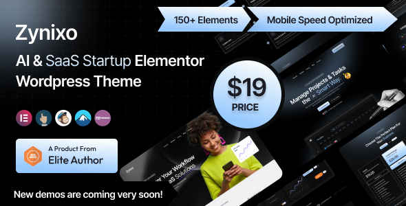 Zynixo - AI & SaaS Elementor WordPress Theme