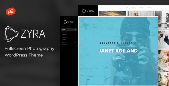 Zyra 1.4 - Fullscreen Photography WordPress Theme